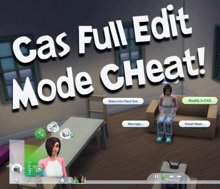 The Sims 4 CAS Full Edit Mode Cheat (Create Sims)