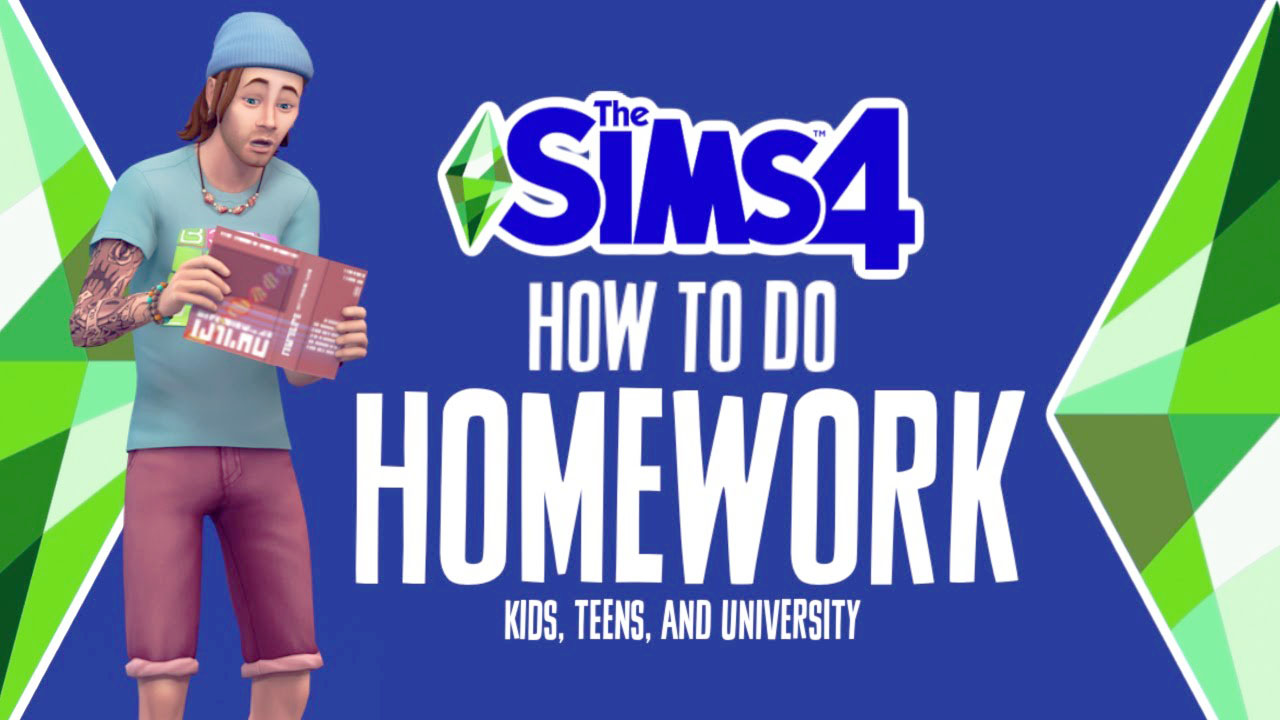 how to do homework in sims 4 ps4