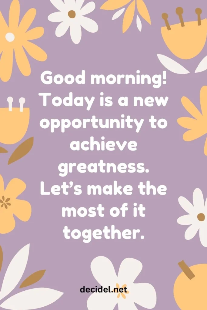 Positive Good Morning Messages for Him