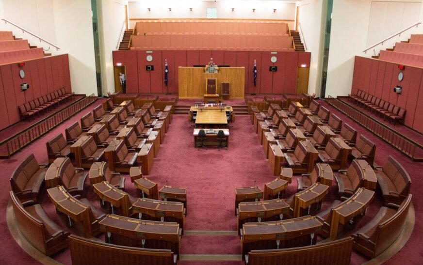 A large room filled with lots of wooden furniture