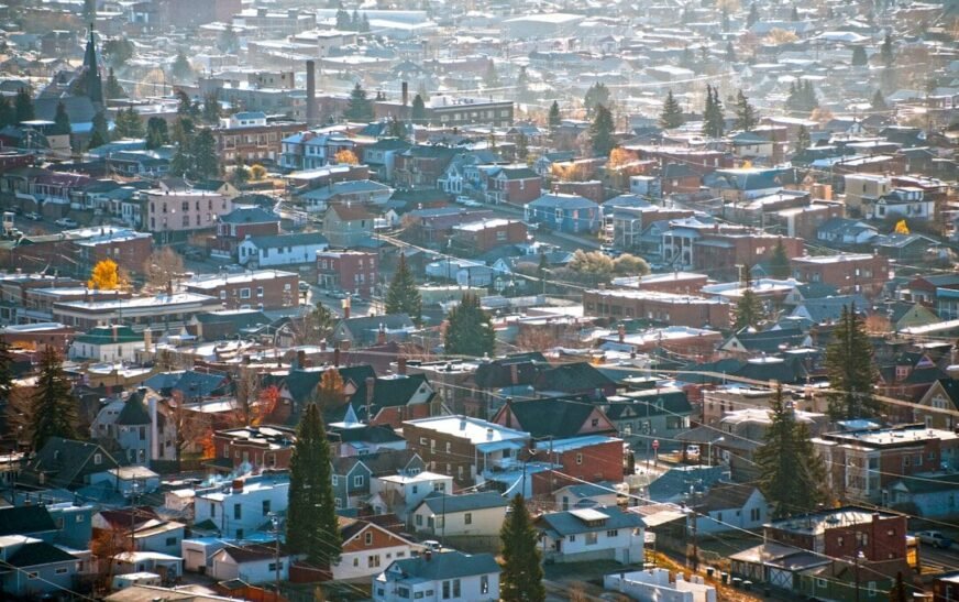 a city filled with lots of tall buildings